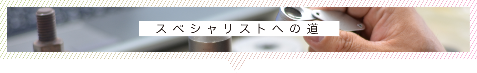 スペシャリストへの道